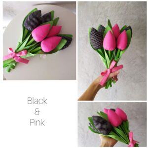 Tulipani crni-ruzicasti