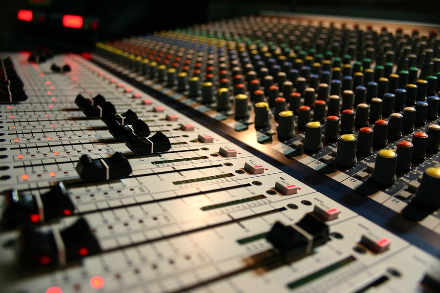 recording studio controls